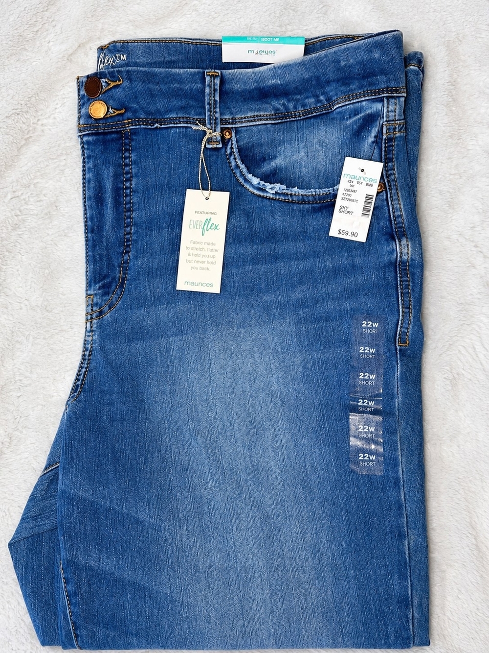 Maurices Women's Mid Blue High-Rise Stretch Jeans